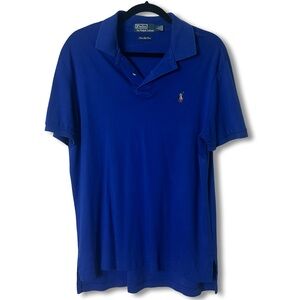 Polo Ralph Lauren Men’s Pima Soft Touch Polo Shirt Royal Blue Sz. L